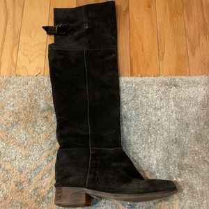 Black knee high boots